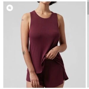 ATHLETA Well Rested Rib Sleep Tank Camisole Sz S